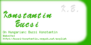 konstantin bucsi business card
